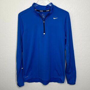 Nike Dri-Fit Element Quarter Zip Running Long Sleeve Active Top Medium